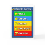 Homeland Security Advisory System Greeting Card