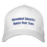 Homeland Security embroidered hats
