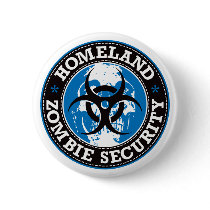 Homeland Zombie Security Skull - Blue