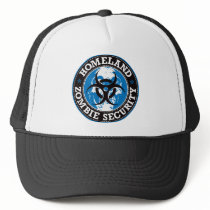 Homeland Zombie Security Skull - Blue