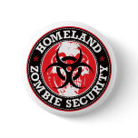 Homeland Zombie Security Skull - Red