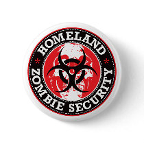 Homeland Zombie Security Skull - Red