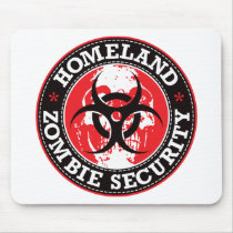 Homeland Zombie Security Skull - Red