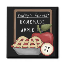 Homemade Apple Pie Refrigerator Magnets