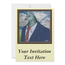 Homer Suit Framed Custom Announcements