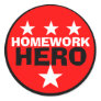 Homework Hero School Sticker