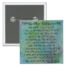 Homework Rebellion Pin