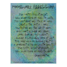 Homework Rebellion Postcards