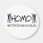 Homo heterosexual refrigerator magnet