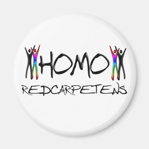 Homo red carpet refrigerator magnet