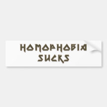 Homophobia Sucks Bumper Stickers