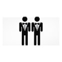 homosexual bridal couple icon photo cards