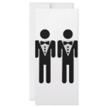 homosexual bridal couple icon rack cards