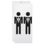 homosexual bridal couple icon rack cards