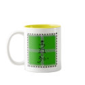 Hon sha ze sho nen green mandala mugs