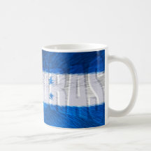Honduras flag explosion for Hondurans Coffee Mugs