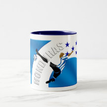 Honduras Volley kick soccer football gifts Mugs