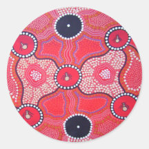 Honey Ant Dreaming Round Sticker