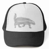 honey badger ascii trucker hats