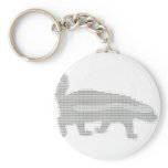 honey badger ascii keychains