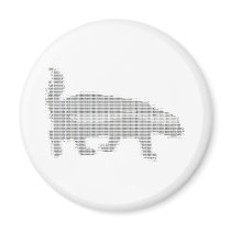 honey badger ascii fridge magnets