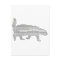 honey badger ascii post cards