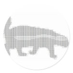 honey badger ascii stickers