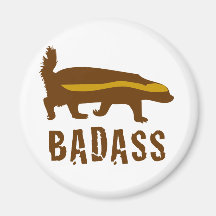 honey badger badass refrigerator magnet