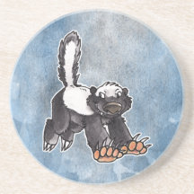 Honey Badger Beverage Coaster