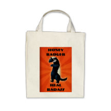Honey Badger -custom text- Canvas Bags