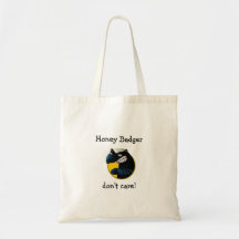 Honey Badger -custom text- Tote Bags