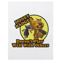 honey badger doesnt play well with others 3 personalized flyer