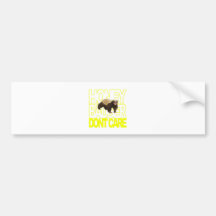 Honey Badger Don't Care Bumper Sticker