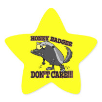 HONEY BADGER DONT CARE FUNNY CARTOON STICKER