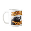 Honey Badger Don't give a shit beer mug