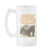 Honey Badger Dont Give a Shit Mugs