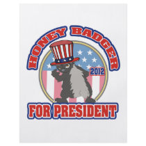 honey badger for president 2012 flyer design