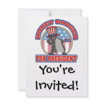 honey badger for president 2012 invitations