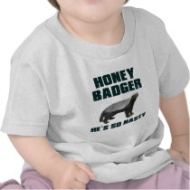 Honey Badger He's So Nasty Tshirts