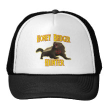 Honey Badger Hunter Trucker Hats