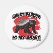 Honey Badger Is My Homie Magnet
