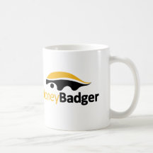 Honey Badger Logo Mugs