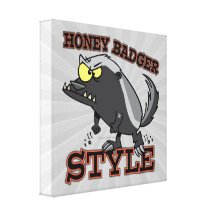 HONEY BADGER STYLE CANVAS PRINT