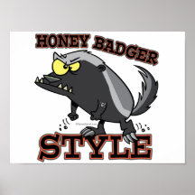 HONEY BADGER STYLE PRINT