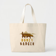 HONEY BADGER TOTE BAGS