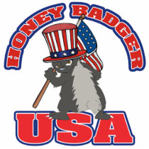 HONEY BADGER USA PRIDE PHOTO SCULPTURES