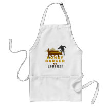 honey badger vs zombies apron