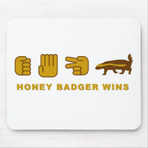 honey badger wins mouse pads