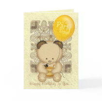Honey Bear Custom Birthday Card