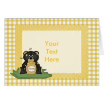 Honey Bear Customisable Card